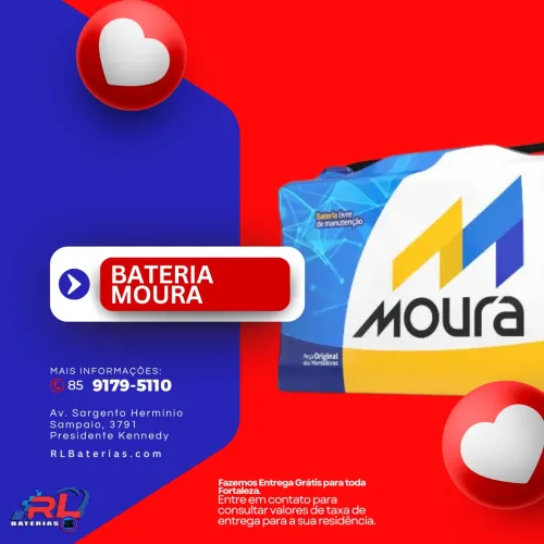 Bateria Moura - Entrega Grátis em Fortaleza