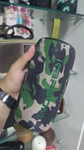 Caixa de Som Bluetooth Portátil Camuflada