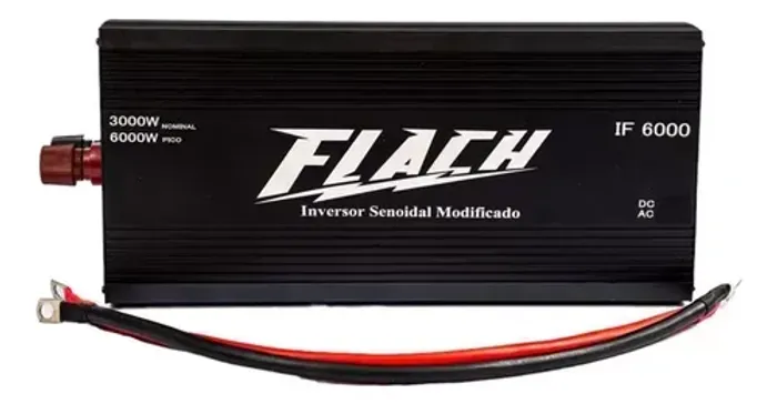 INVERSOR DE TENSAO SENOIDAL PURO 12V/220V 6000W PICO 3000W NOMINAL FLACH