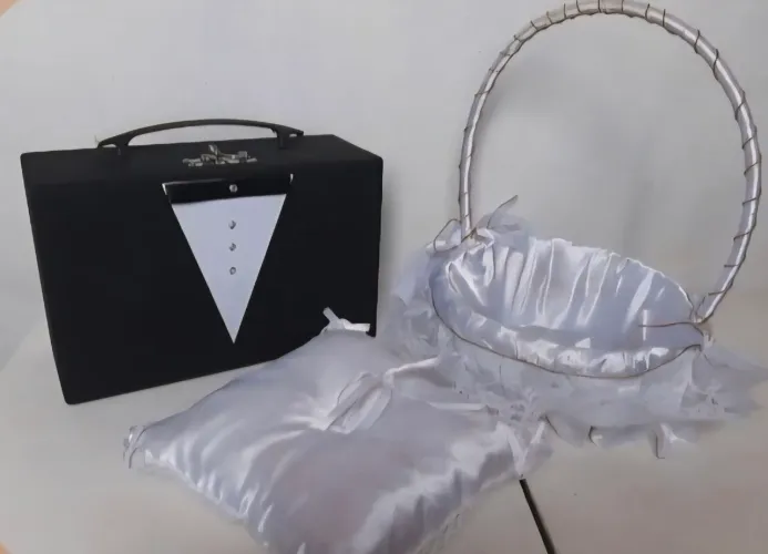 Kit pajens daninha de casamento alianças