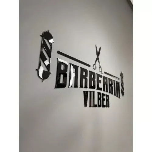 Letreiro 1 metro em Acrílico Preto Personalizado