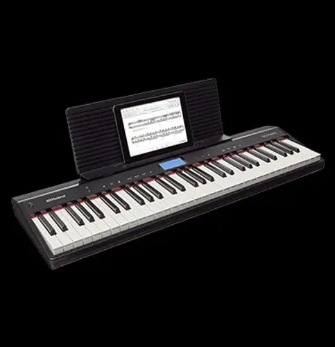 Piano Teclado roland Roland GO-piano teclas pesadas com pedal fonte e capa