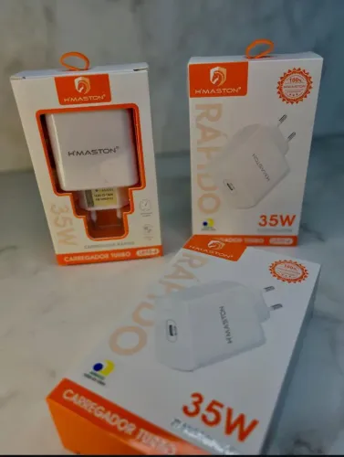 Carregador para celular iPhone Android turbo completo