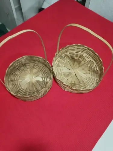 Cestos de vime para jardim