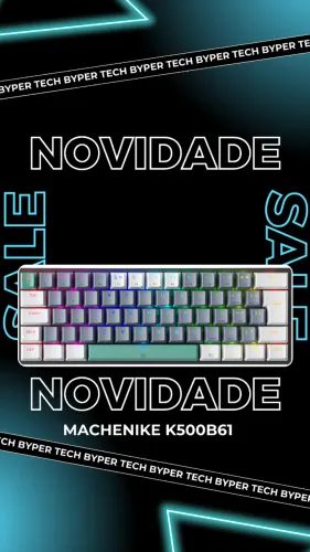 Machenike K500-b61 Mini Teclado Mecânico Formato 60% Com Fio, Lacrado (ABNT2 DISPONÍVEL)