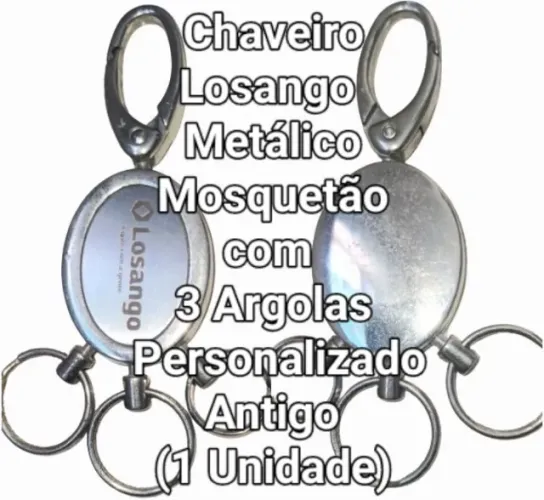 Chaveiro Colecionável Losang. Metálico Antigo