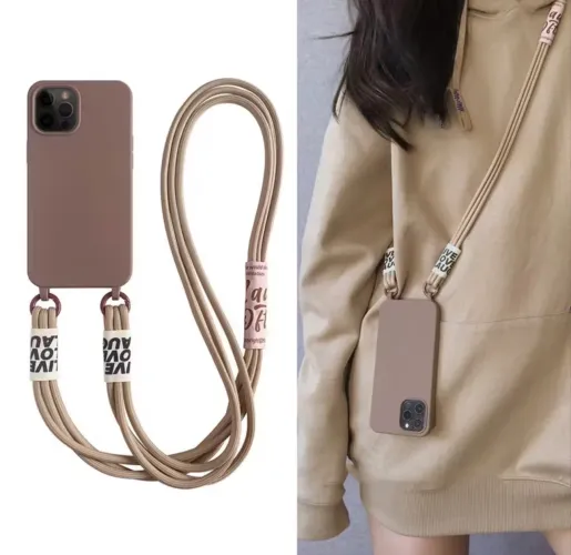 Capinha de celular com cordinha 