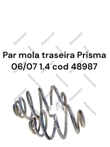 Par de Molas Traseiras Prisma 1.4 06/07 - Cod. 48987