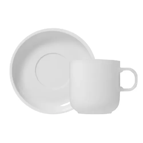 Xícara De Chá 220ml C/ Pires Bold - Germer Porcelana Premium