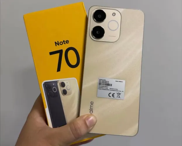 Note 70 - Versão GLOBAL - Premium - 256Gb - Gold + Entrega Grátis