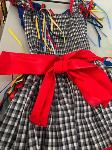 Vestido de Festa Junina Infantil