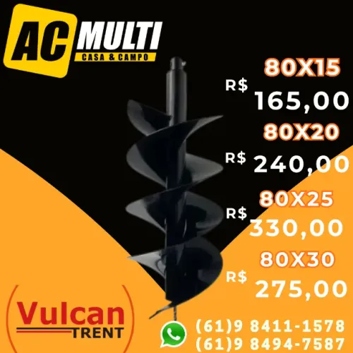 Broca para perfurador de solo espiral Dupla