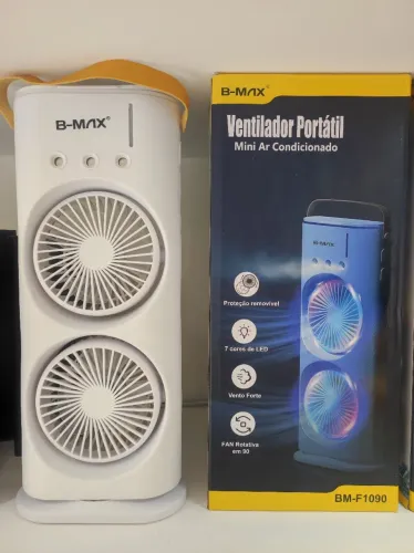 Ventilador Portátil B-MAX Mini Ar Condicionado - NOVO