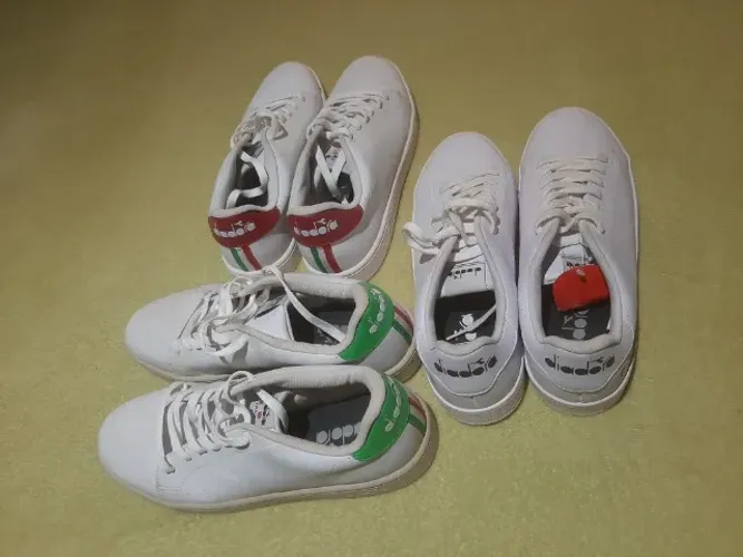 3 pares de tenis DIADORA 200 reais