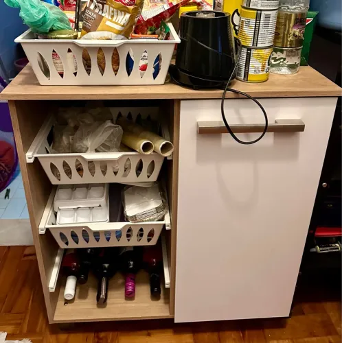 Armário de Cozinha com fruteira e porta