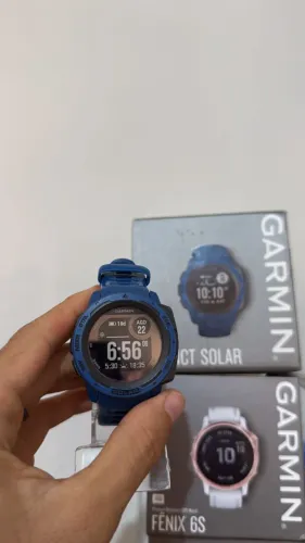Relógio Garmin Instict SOLAR azul