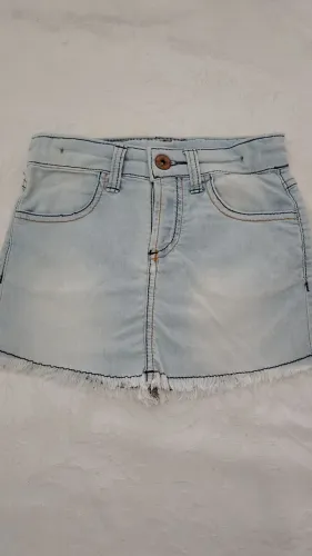 Saia jeans Vide Bula 6 anos