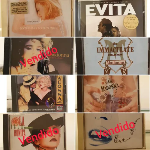 CDs Madonna importados do Japão e Alemanha