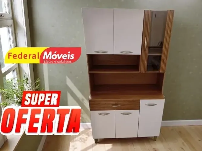 Armário de Cozinha 100% MDF Off White MAIS VENDIDO