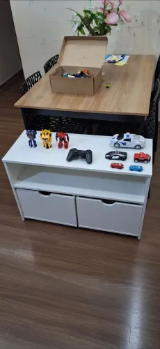 Organizador infantil  2 Baus com prateleira - Ideal para organização!
