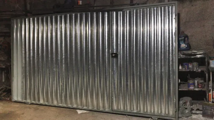 Portão e grades de janelas aço galvanizado para garagem