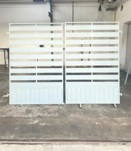 Portão 2 Folhas em Aço | 2,40 x 1,80 m | Acabamento em Galvit