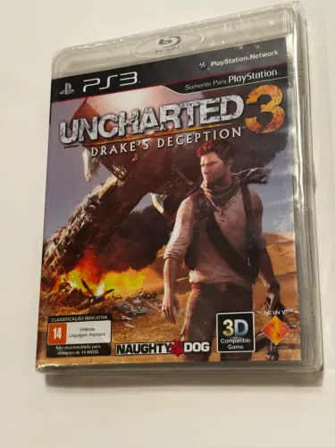 +m+ jogo uncharted 3 - drake's deception - ps3 - playstation 3 - lacrado - nacional