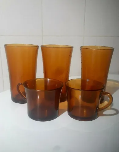 3 copos - 2 xícaras Duralex