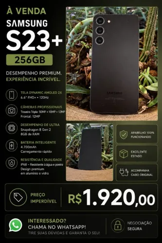 Celular S23+ oportunidade única!
