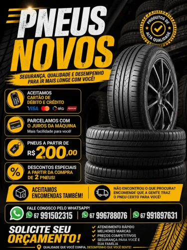 Pneus novos 175/70 aro 13