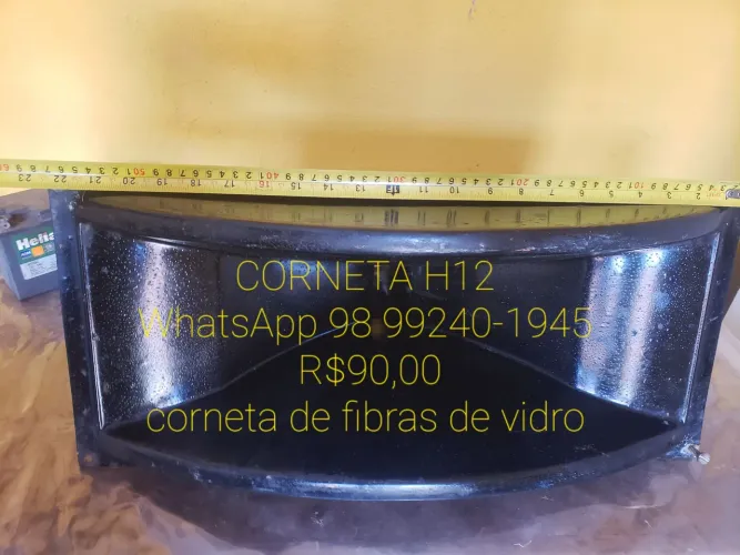 Corneta H12 retro de fibra de vidro ,tenho 4 unidades