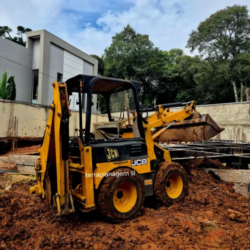 Mini retroescavadeira 1cx retro diesel jcb