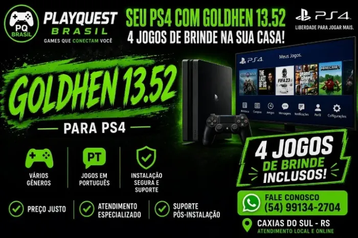 Tenha mais de 2 Mil jogos no seu Ps4