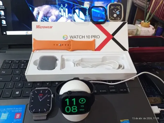 SmartWatch Prata W10 PRO TELA AMOLED 46mm