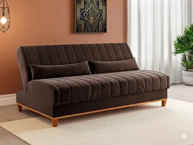 Promoção sofa cama com almofadas soltas 