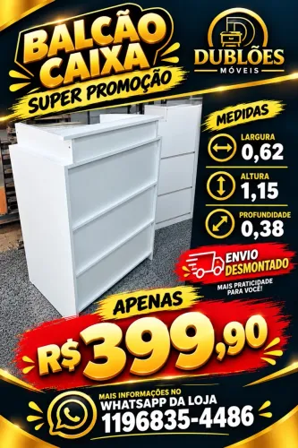 Balcão caixa promoção 