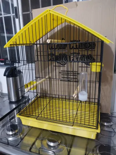 Jel Plast - Gaiola Teto Plastico Pet Piu Black P/ Calopsita Nova sem uso