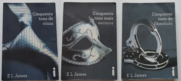 Kit 3 Livros Cinquenta Tons de Cinza, escuro e de liberdade