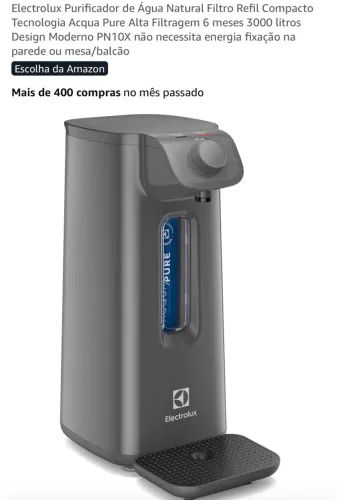 Filtro Electrolux SEM água gelada