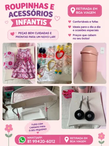 ROUPINHAS E ACESSÓRIOS INFANTIS