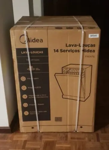 NOVA / NF / LACRADA - Lava-Louças Midea 14 Serviços Preta 127 V