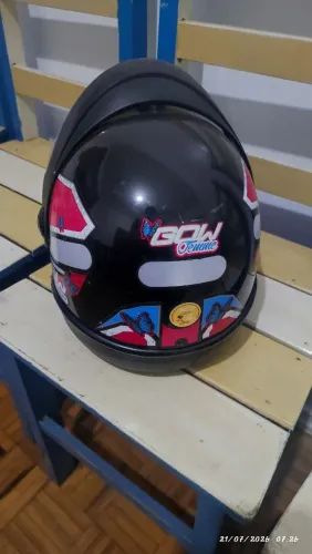 Capacete San Marino 58 com Viseira - Bom Estado