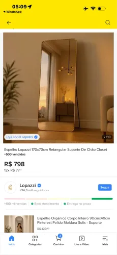Espelho lopazzi