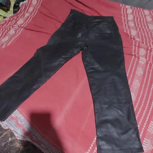 Calça de couro 100% Julian Marcuir n° 38 feminina