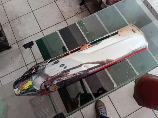 Capa escapamento honda falcon, com detalhes