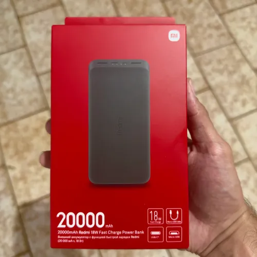 Power Bank Carregador Portátil 20000mah 18w Redmi Xiaomi Novo Lacrado 