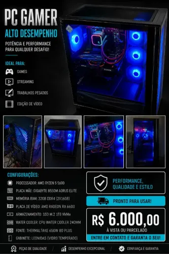 Pc gamer - 1 ano de uso