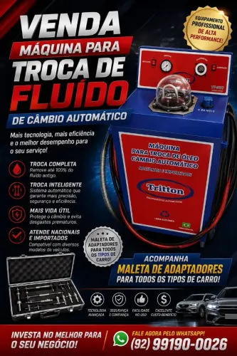 Maquina de troca de oleo de cambio automatico triton 