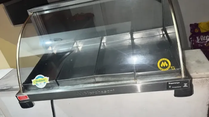 Estufa de Salgados Marchesoni em Inox - 4 Bandejas / Vidro Curvo