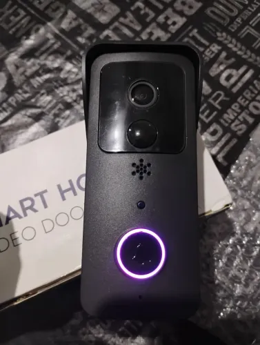 Vídeo Porteiro Inteligente Wi-Fi 1080p Sem Fio + Campainha Interna (Novo)
